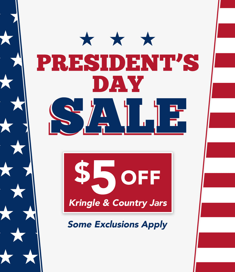 President's Day Sale Kringle Candle $5 off large & Medium Jars, some exclusions apply