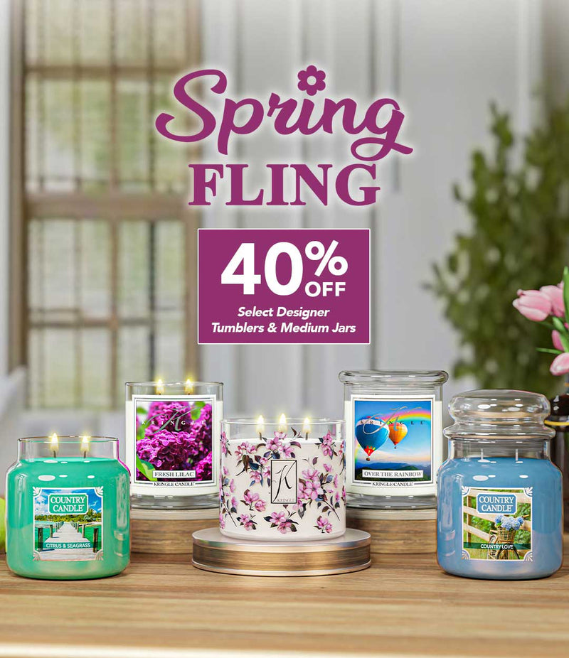 spring fling 40% off select designers & medium jars