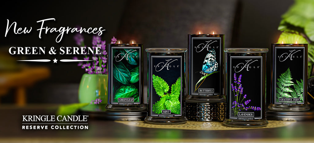 Kringle Candle 5 New Reserve Green & Serene release