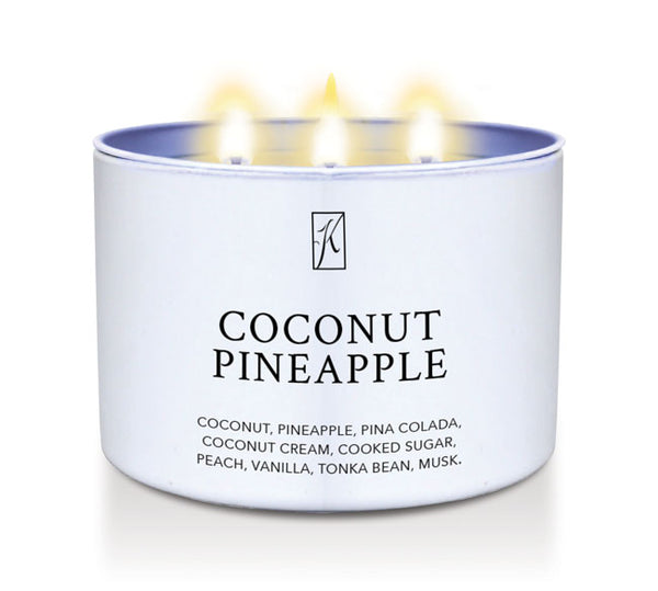 Coconut Pineapple | 3-wick LE Tin | 2 for $30
