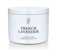French Lavender Scented Limited Edition Candle in white tin container by Kringle Candle