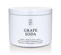 White container with 'Grape Soda' text on a white background