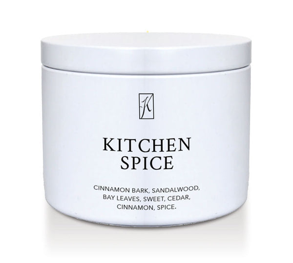 Jar of 'Kitchen Spice' on a white background