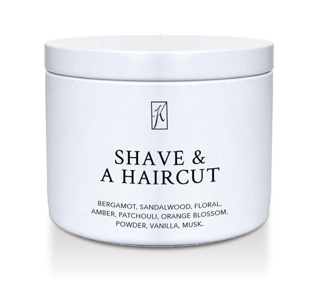 Jar of 'Shave & A Haircut' with a white background