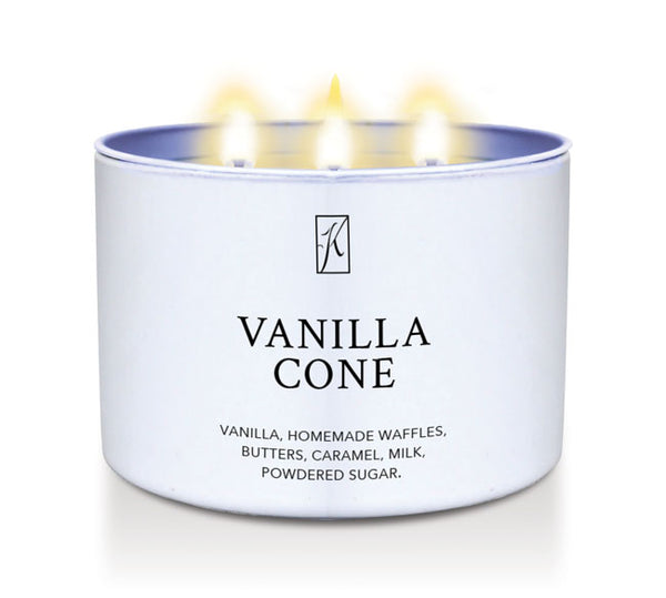 Vanilla Cone | 3-wick LE Tin | 2 for $30