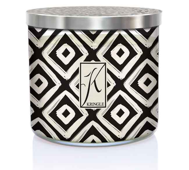 Geo Scented 3-wick Candle - Kringle Candle