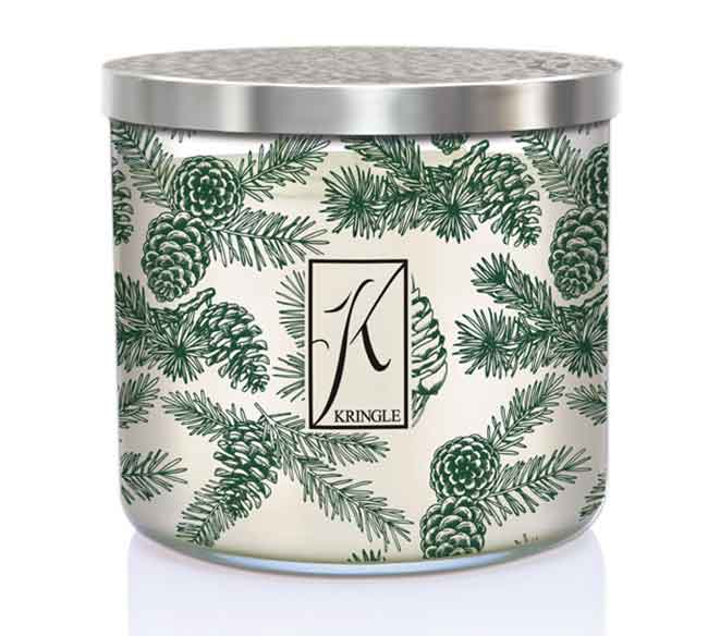 Balsam Fir Scented 3-wick Designer Candle