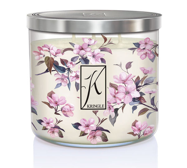 Cherry Blossom 3-Wick Candle - Kringle Candle Company