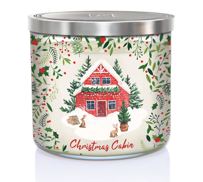 Christmas Cabin  | 3-wick Candle