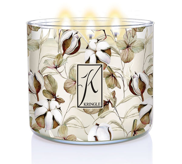 Warm Cotton Scented 3-wick Candle