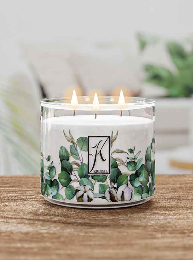 Eucalyptus & Cotton 3-Wick Candle