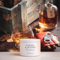 Cognac & Leather | 1-Wick Tin 3 oz