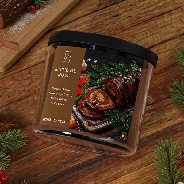 Buche De Noel 3-Wick Candle