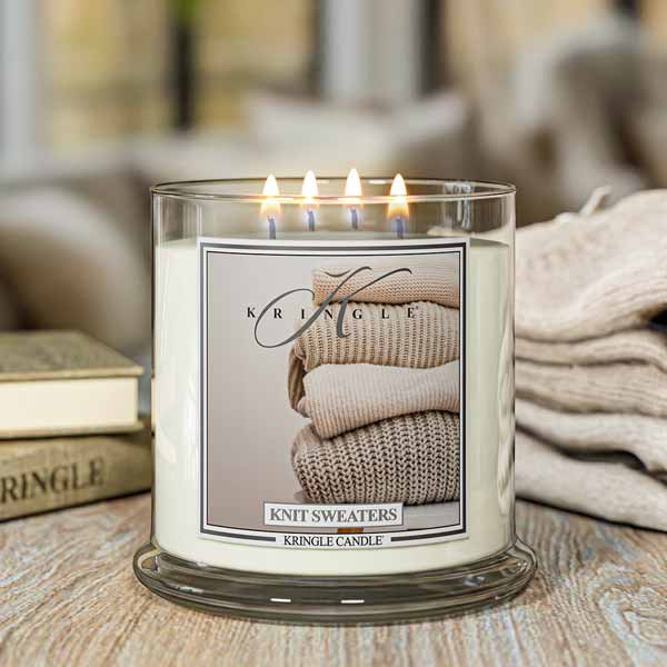 Knit Sweaters Scented Extra Large 4-wick Candle - Kringle Candle Store