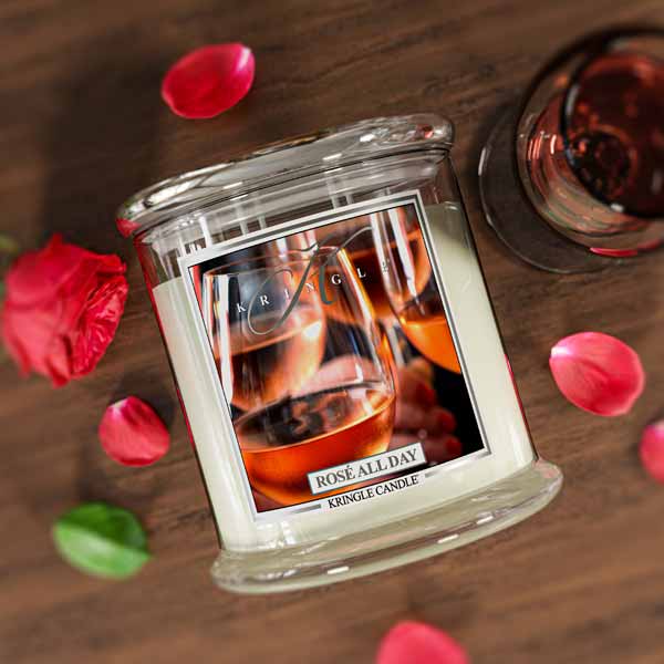 Rosé All Day Scented 4-wick candle by Kringle Candle