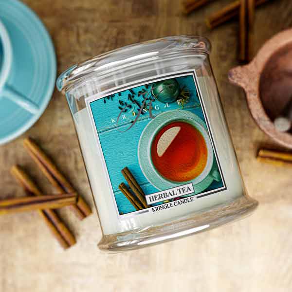 Kringle Candle Herbal Tea Scented 4-wick candle 