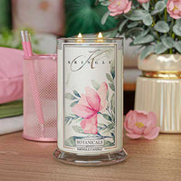 Botanicals  Scented Large 2-wick lit Candle - Kringle Candle Company
