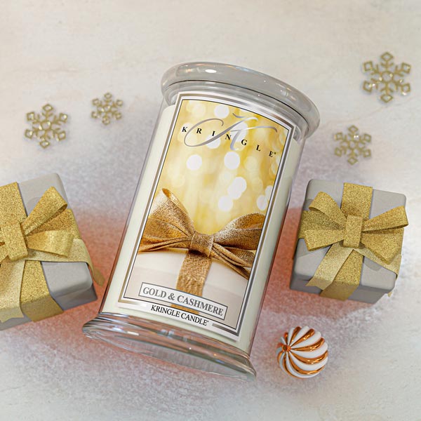 Gold & Cashmere Large 2-wick