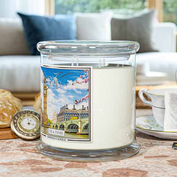 Tea Time Scented 4-wick candle by Kringle Candle
