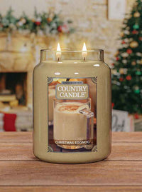 Christmas Eggnog Scented 2-wick Large Country Candle Limited Edition