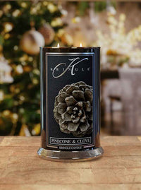 Large Pinecone & Clove Scented Reserve Collection Lit Candle - Kringle Candle Company