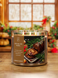 Buche De Noel 3-Wick Candle
