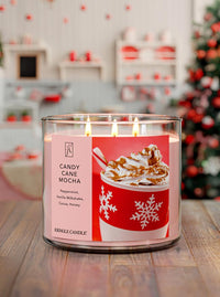 Candy Cane Mocha 3-Wick Candle