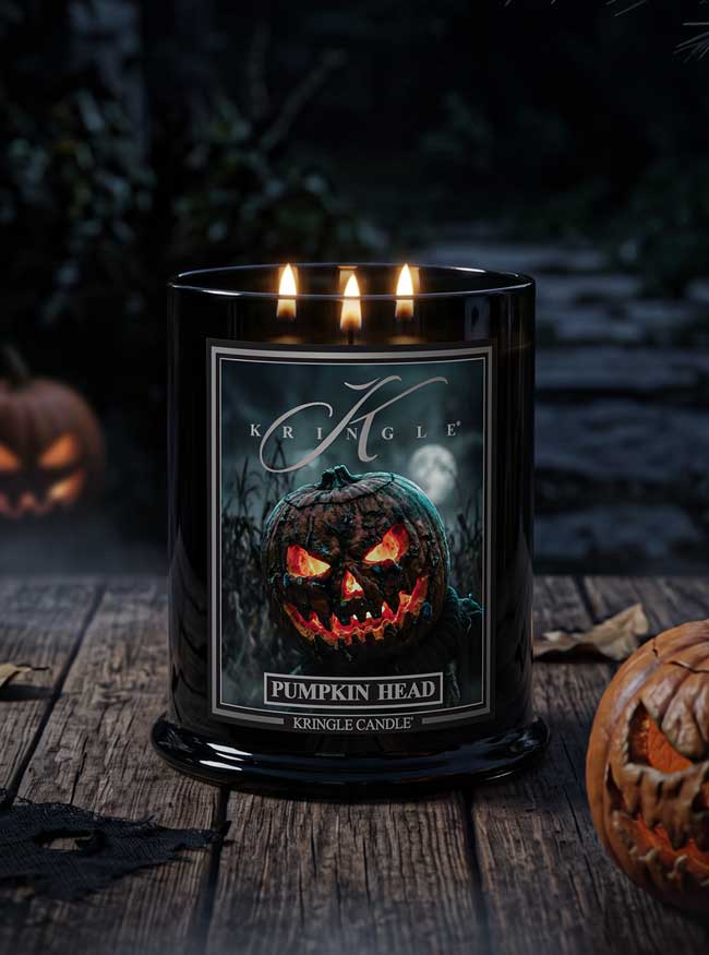 Pumpkin Head  | Large 3-wick