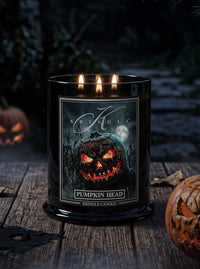 Pumpkin Head  | Large 3-wick