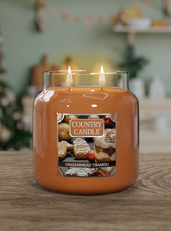 Gingerbread Tiramisu Medium 2-wick - Kringle Candle Company