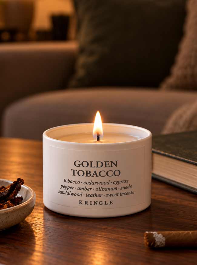 Golden Tobacco | 1-Wick Tin 3 oz