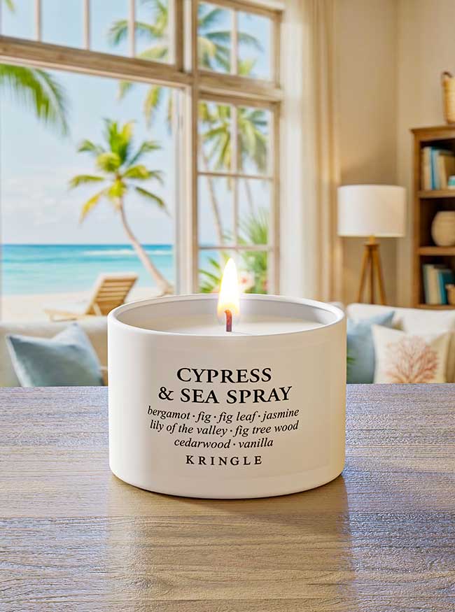 Cypress & Sea Spray | Single-Wick Tin (3.3oz)