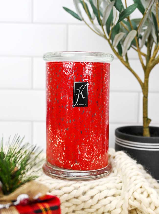 Christmas Red Mercury Jar