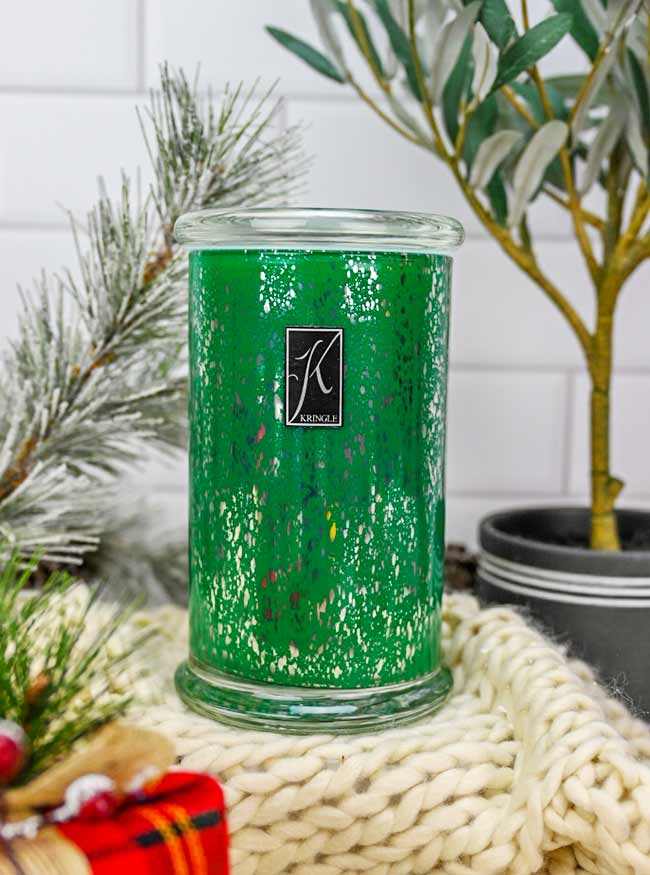 Holiday Green Mercury Jar