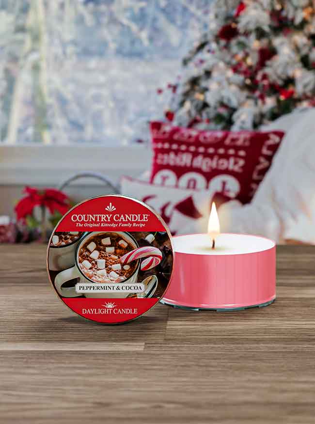 Peppermint & Cocoa DayLight Candle