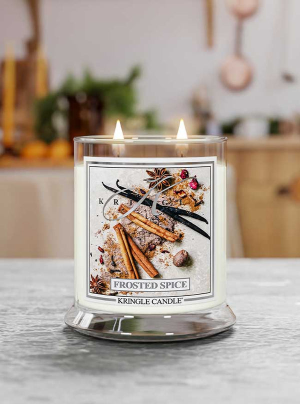 Frosted Spice Medium 2-Wick - Kringle Candle Company