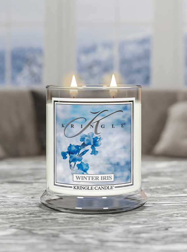 Winter Iris Medium 2-Wick - Kringle Candle Company