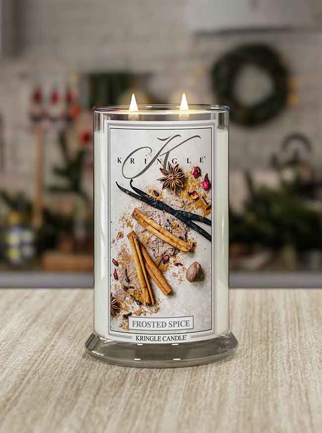 Frosted Spice Large 2-Wick - Kringle Candle Company