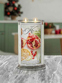 Pomegranate & Fir Large 2-Wick - Kringle Candle Company