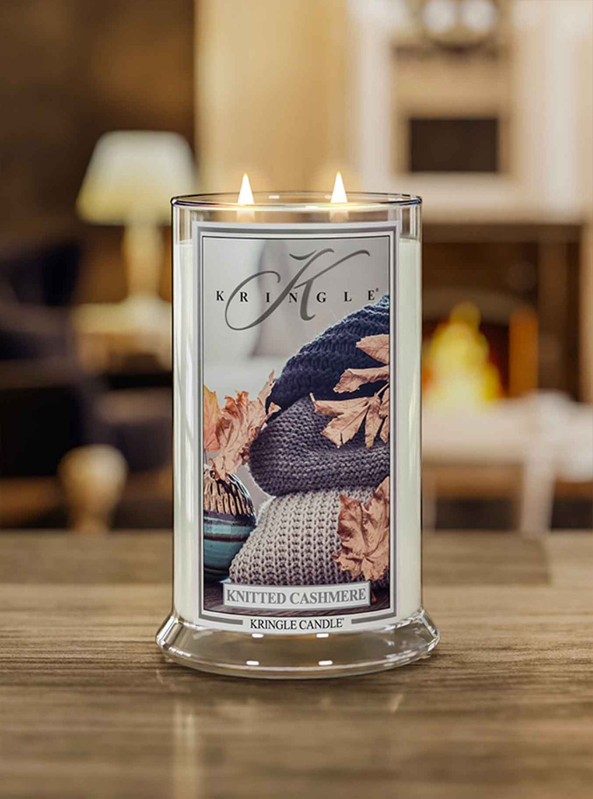 Knitted Cashmere Large 2-wick