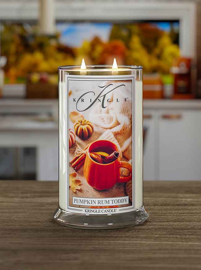 Pumpkin Rum Toddy Large 2-Wick - Kringle Candle Company