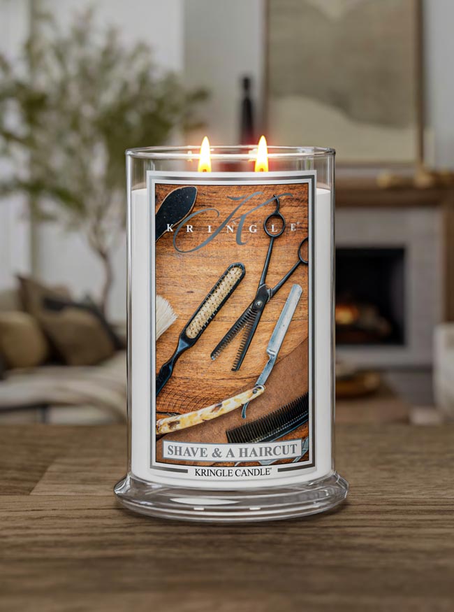 Shave & A Haircut Large 2-wick