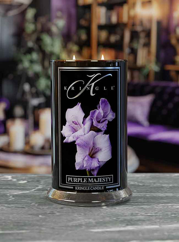 Purple Majesty 2-wick Reserve Collection candle lifestyle