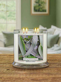 Eucalyptus Mint Scented Extra Large 4-wick candle - Kringle Candle Store