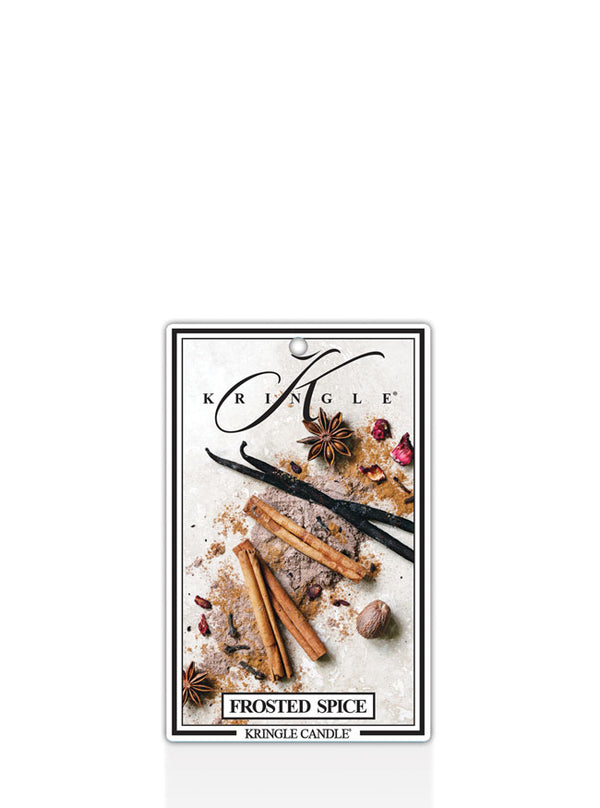Kringle Candle air freshener for Frosted Spice on a white background