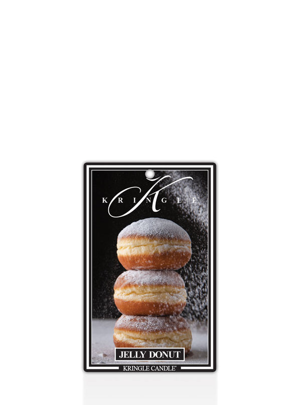 Kringle Candle jelly donut air freshener on a white background