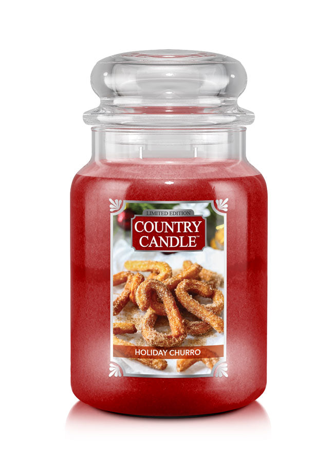 Holiday Churro Scented Limited Edition Large Country Candle