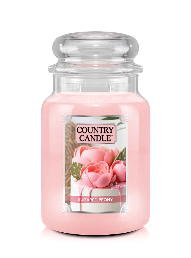 Sugared Peony Large 2-wick