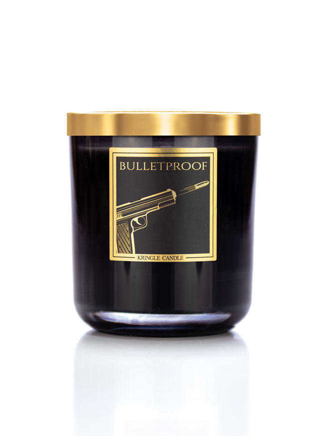 Bulletproof scented candle tumbler for Kringle Noir collection