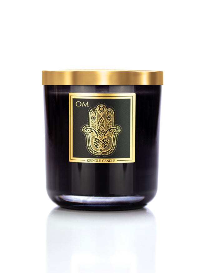 Om Scented 2-wick candle from Kringle Noir Collection - Kringle Candle Store